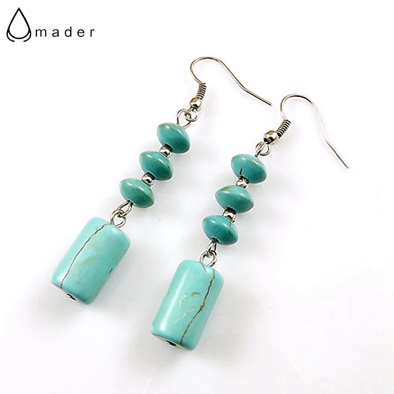 

Amader Women Jewelry Wholesale Vintage Tibetan Silver Long Section Round Beads Individuality Women Women Dangler Earring E3328
