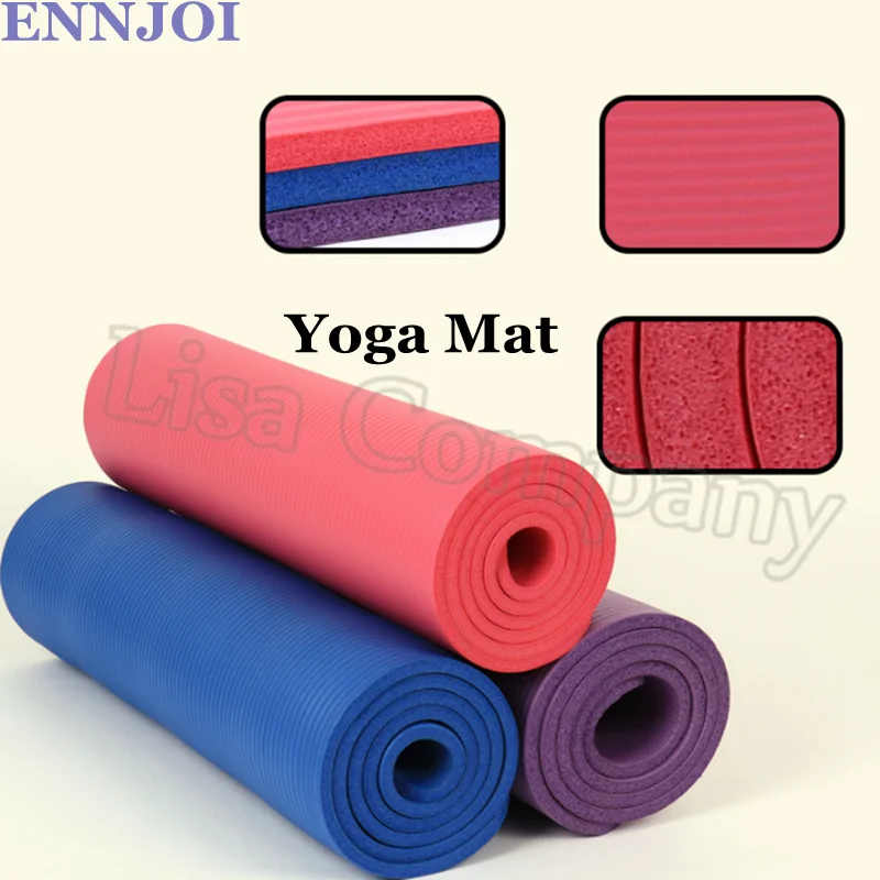 Buy 183*61cm 10MM Thickness Yoga Mat Non skid