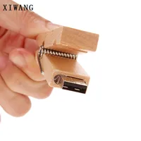 32gb 64gb 128gb USB קליפ עץ יצירתי 128GB כונן הבזק pendrive מקל זיכרון USB 4GB 8GB עט כונן 16GB 32GB 64GB קיבולת אמיתית משלוח חינם (5)