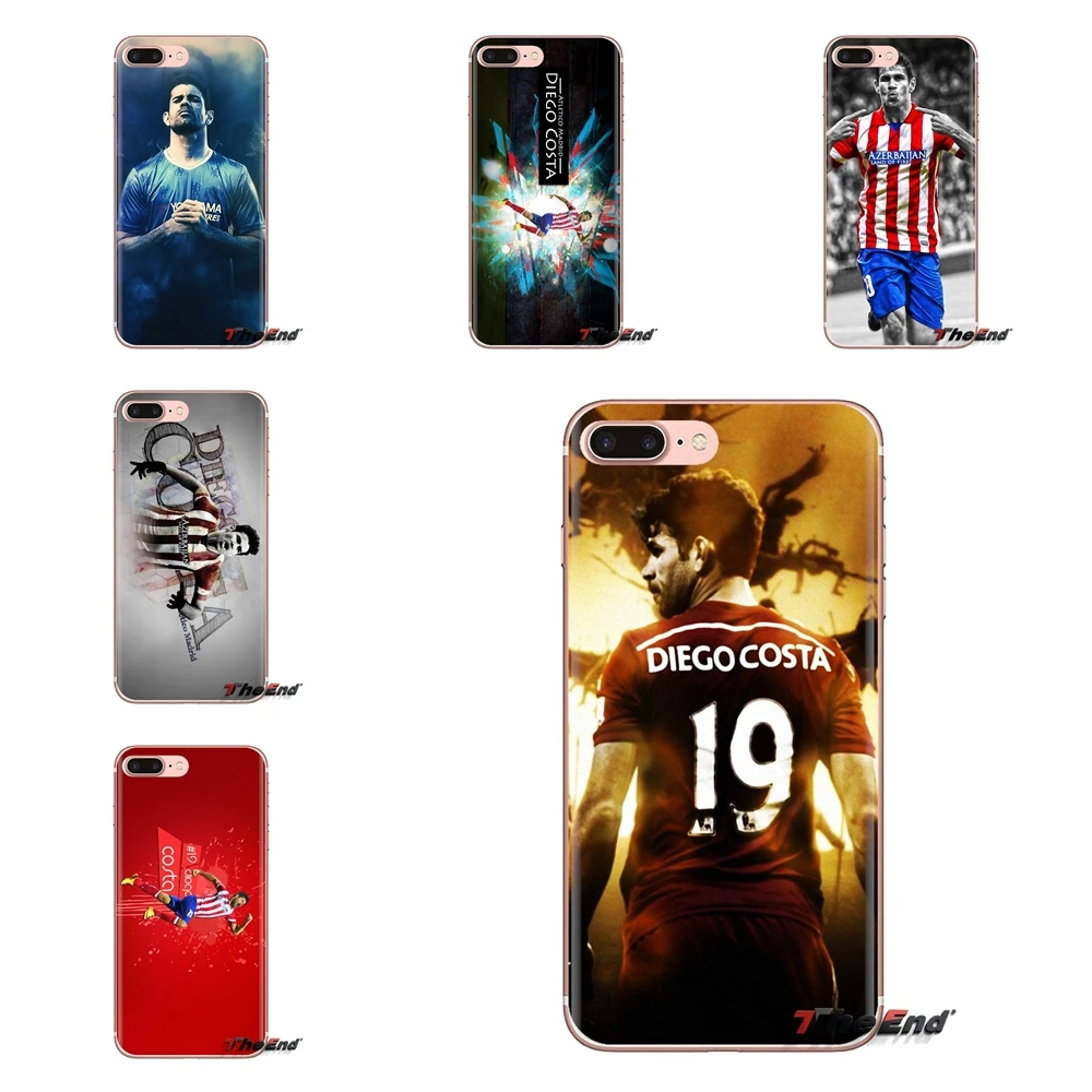 

For Xiaomi Redmi 4A S2 Note 3 3S 4 4X 5 Plus 6 7 6A Pro Pocophone F1 Soft Transparent Shell Covers Diego Costa Art Soccer Star
