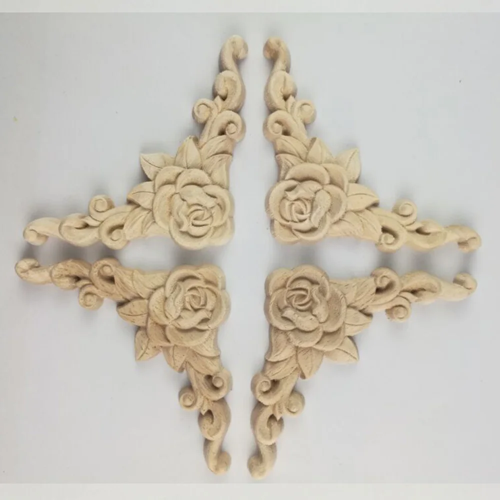 

Rose Flower Furniture Wall Frame Creative Home Decor Decorations Wood Figurines Miniatures Accessories Applique