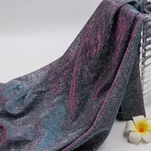 Ширина 140 см блестящая ткань с блестками ручной работы сделай сам градиентные ткани для танцев сцены свадеб вечерние украшения для банкета
