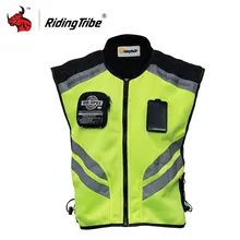 Riding Tribe Reflective Desgin Waistcoat Clothing Motocross Off-Road Racing Vest Motorcycle Touring Night Riding Jacket