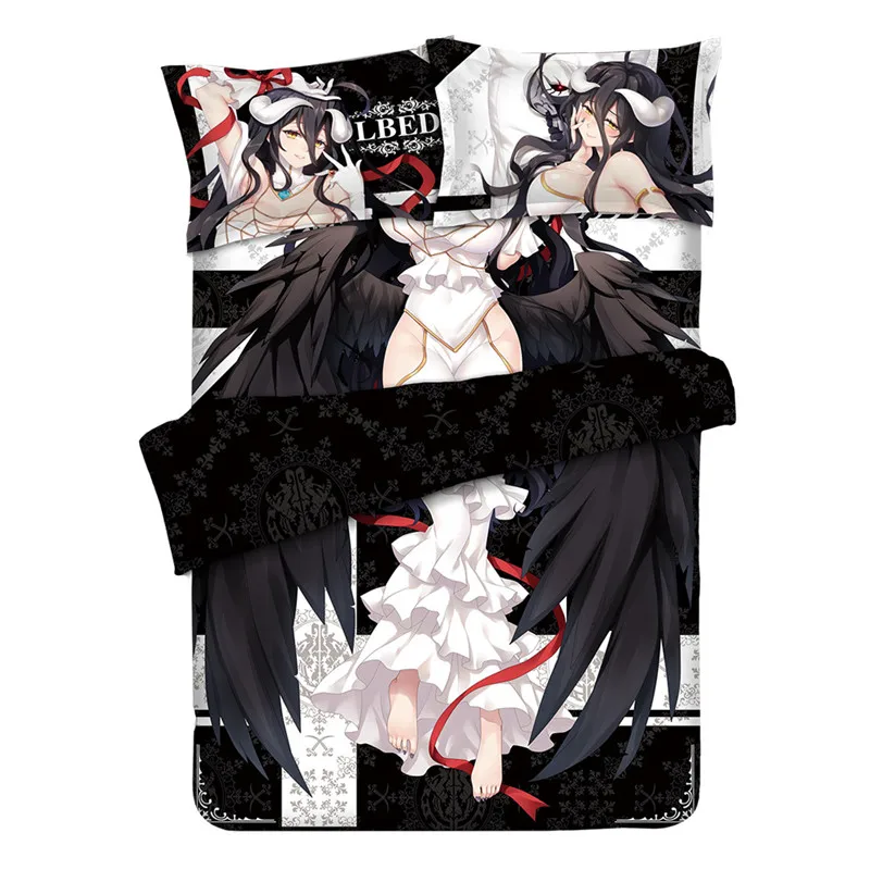 Overlord Albedo кровать в стиле аниме простыни постельные принадлежности пододеяльник