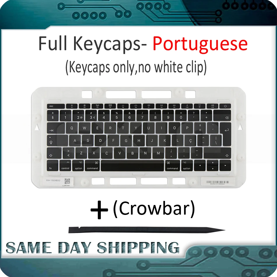 

Genuine for Macbook Pro Retina 13" 15" A1706 A1707 A1708 Portuguese Portugal Keyboard Keys Key Cap Keycaps Late 2016 Mid 2017