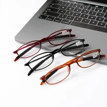 Новое поступление, мужские и женские унисекс Ультра-светильник, модные увеличительные очки для чтения, полимерные анти-скользящие очки+ 1,0~+ 4,0 диоптрий