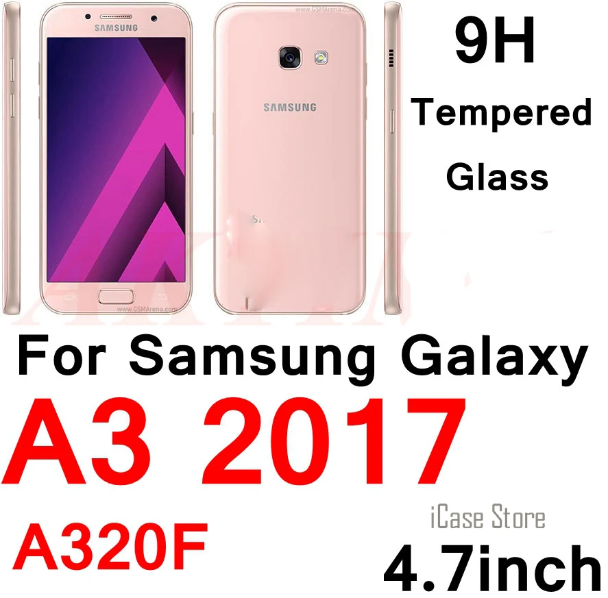 

A3 2017 A320F Tempered Glass 9H 0.26mm Water Proof For Samsung Galaxy A3 2017 A320F Screen Protector Film Case