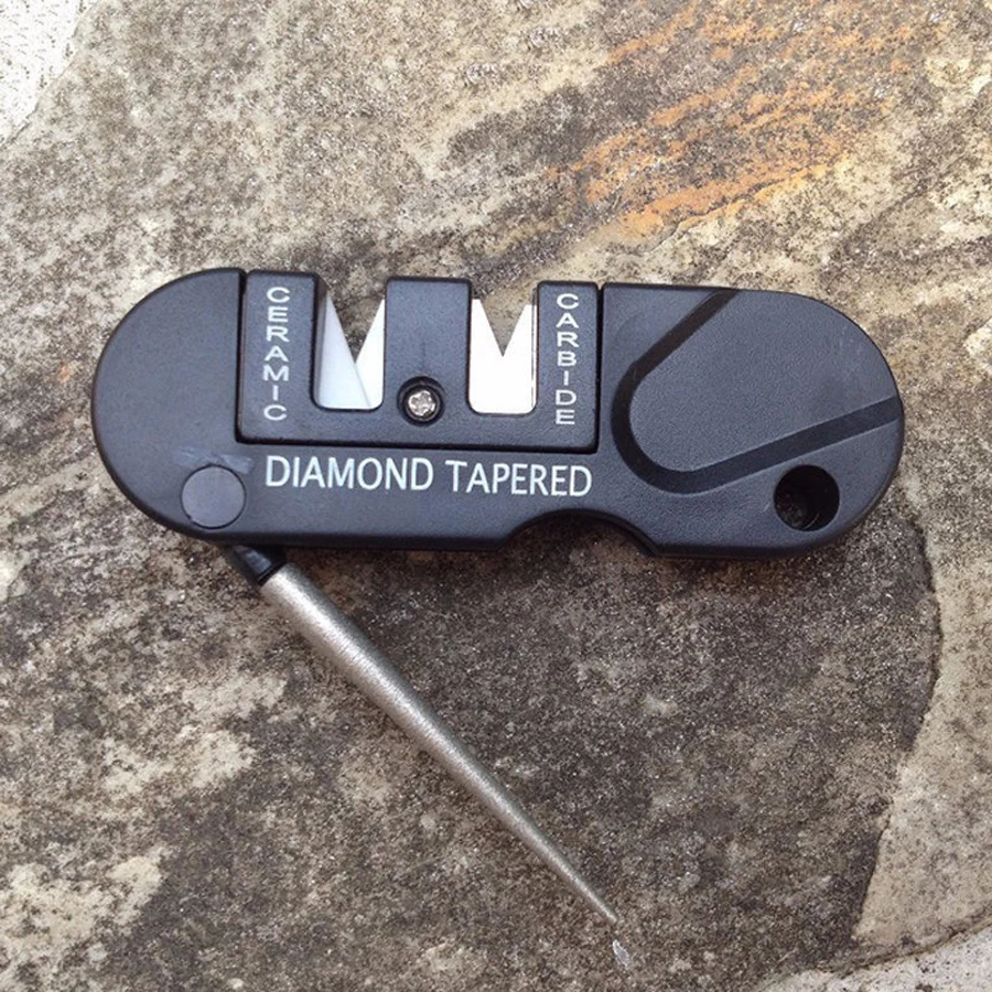 EDC sharpening tool Outdoor portable multifunction tungsten steel knife