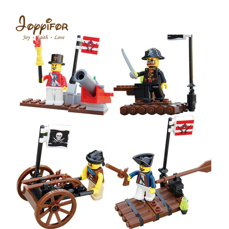 

Joyyifor Pirates of The Caribbean Ship Mini Bamboo raft Building Blocks Movie Boat Figures Compatible with LegoINGly Kids Toys