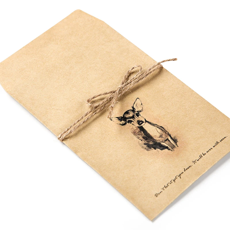 12 Pcs Deer Paper Envelope 4 Designs Envelopes Vintage European For Card Gift