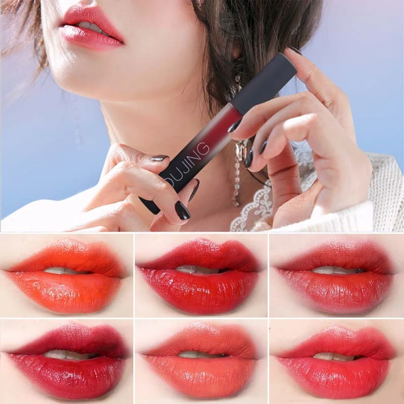 

Waterproof Liquid Lipstick Long Lasting Moisturizing Korean Lip Gloss Tint Makeup Sexy Glitter Colorful Lipgloss Cosmetics