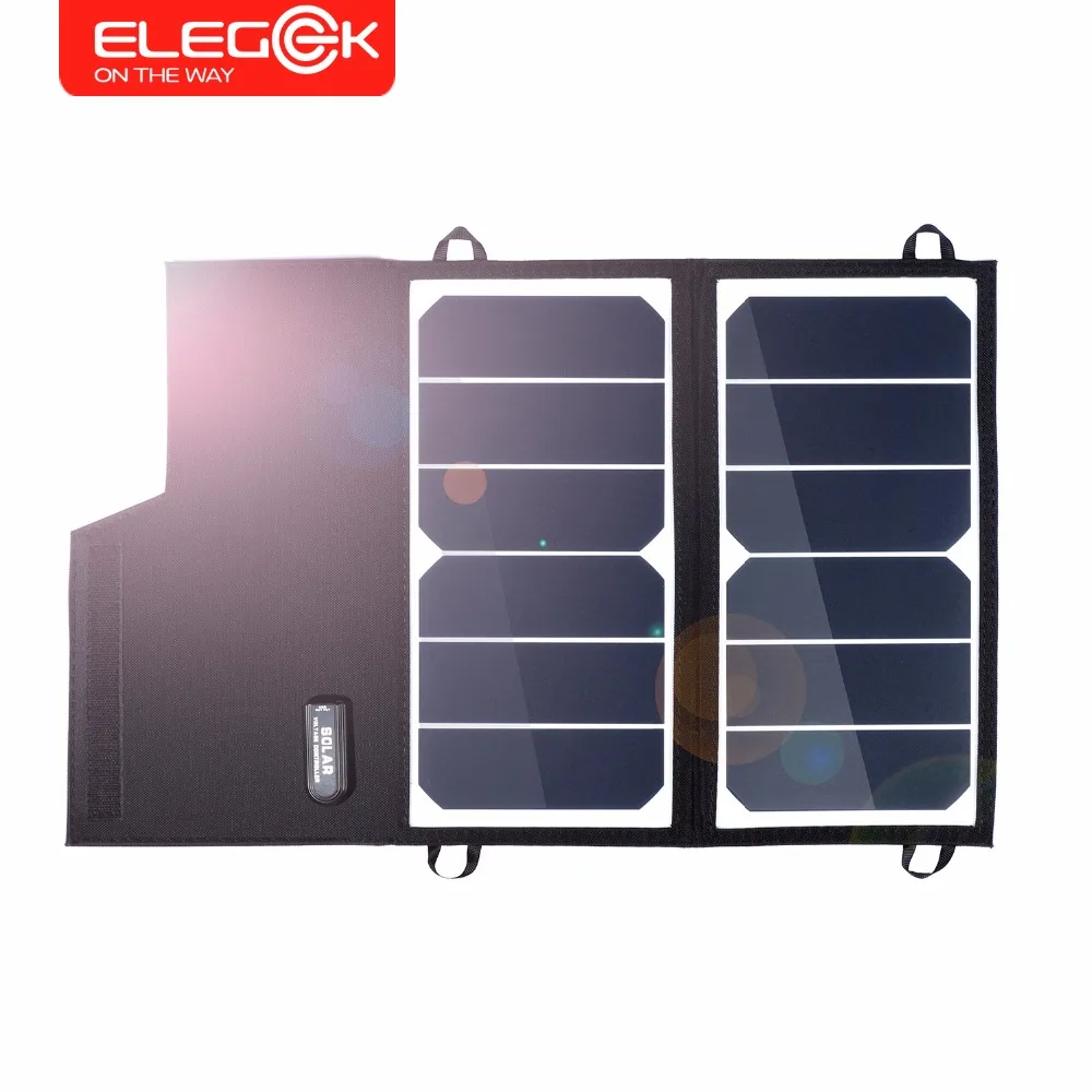

ELEGEEK 12W 5V Foldable Solar Panel Charger Battery Charger for Power bank Portable Solar Charger for Mobile Phone/iPad