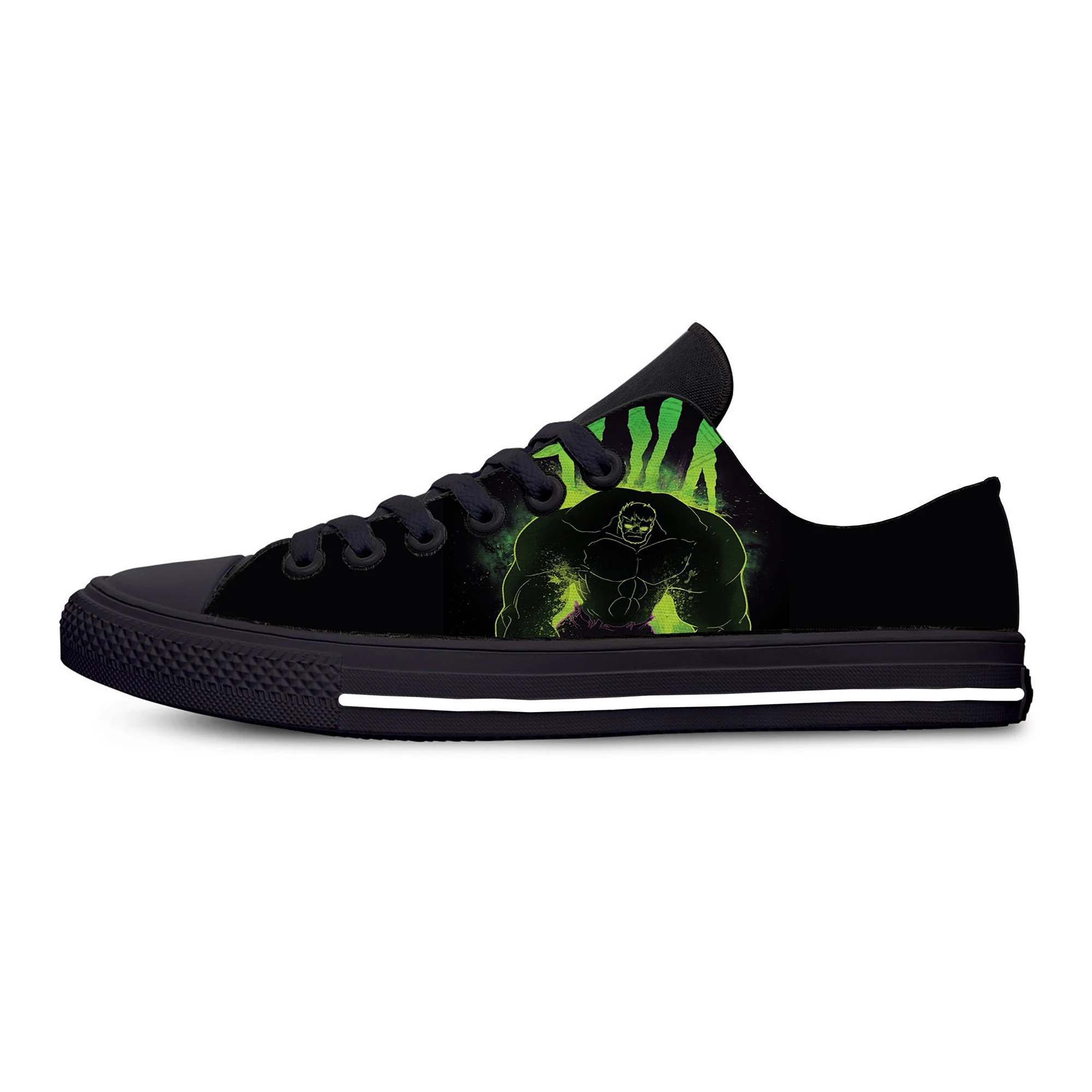 

The Incredible Glow Hulk Lace Up Breathable Shoes Summer Canvas Fashion Lightweight Sneakers for Women Men