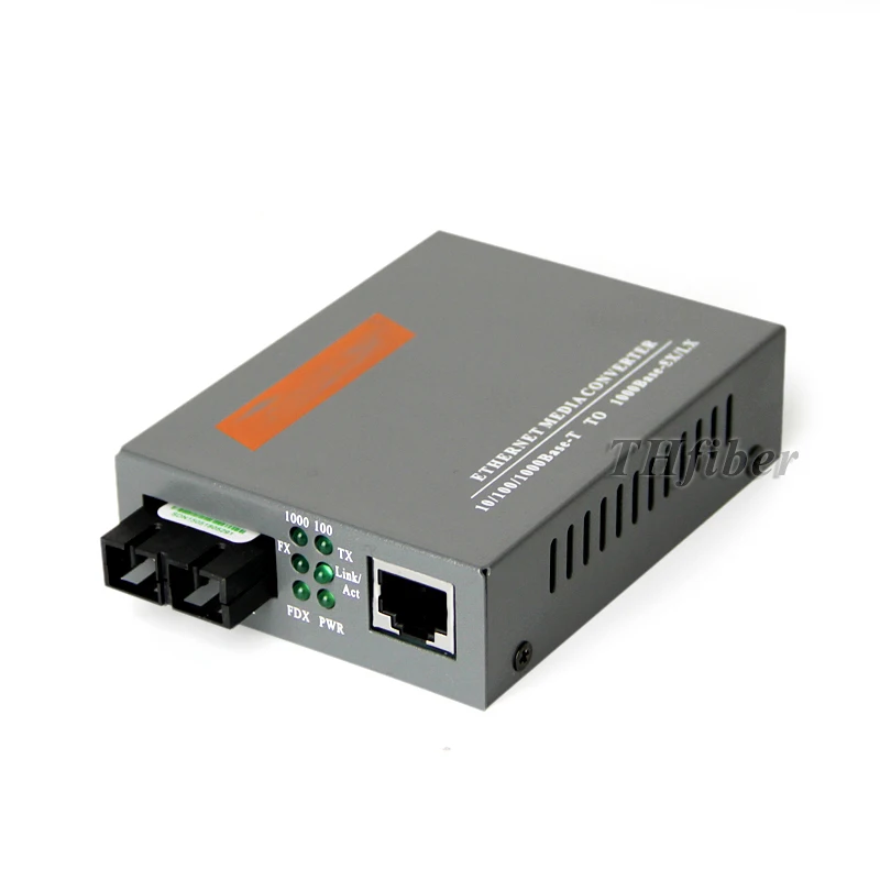 

Gigabit 10/100/1000Mbps fiber optic media converter Gigabit Transceiver HTB-GS-03 2 SC Port / Single mode Duplex fiber