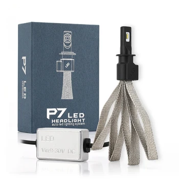 

2 X P7 H3 LED Headlight Bulb 30W 4800LM DC 9V-30V Purple Copper IP68 Waterproof 6000K Cold White 360 Degree Beam for All In One