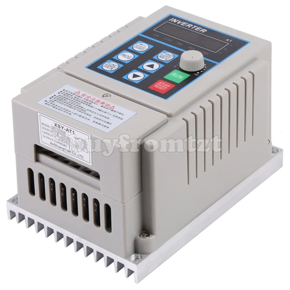 

220V 0.75KW 1HP VFD Single Phase Variable Frequency Drive Converter for CNC AT1-0750X