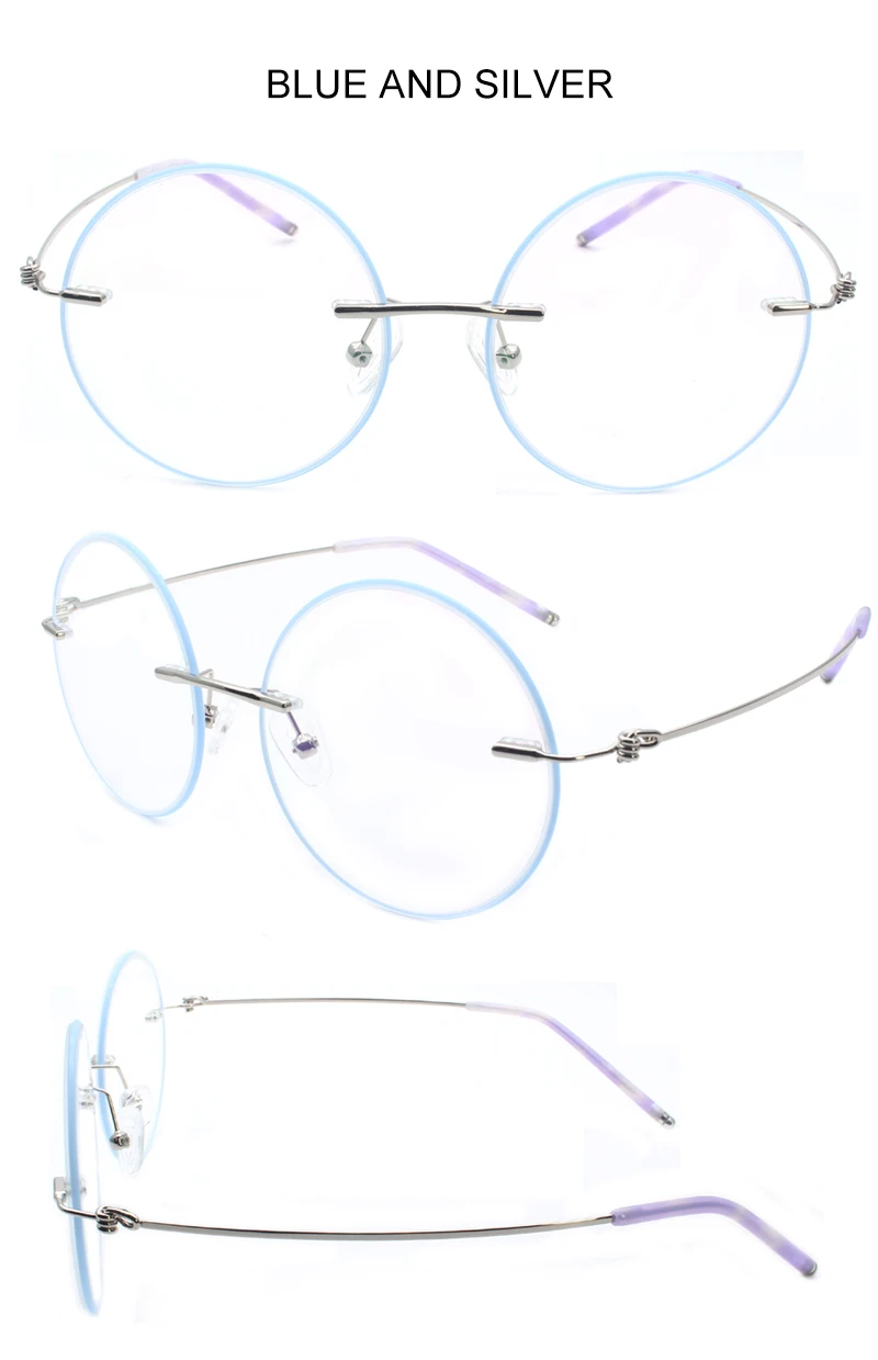 Handoer 8587 оптические очки рамки для серьги из сплава полный обод очки Оптический Рецепт Круглый Стиль
