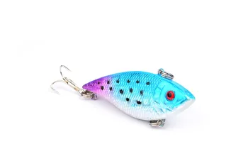 

8PCS VIB Minnow Fishing Crankbait Fish Bass lure hook baits 7m/11g
