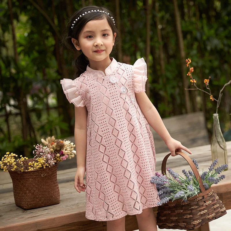 

2018 High Quality New Baby Girls Dress Children Summer Dress Kids Cute Dress Girls Oriental Dress, #9002