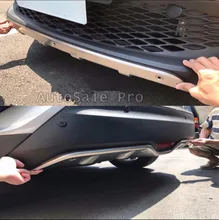 Подходит для Toyota C-HR CHR 2016 2017 2018 Нержавеющая сталь Снаружи спереди и сзади опорная плита бампер доска 2 шт. автомобильные аксессуары