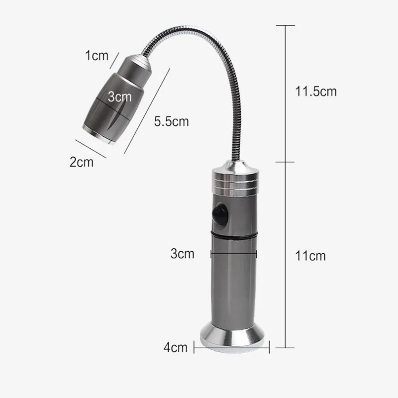 

2Pcs Magnetic Ultra-Bright LED Light 3 Modes BBQ Flexible Gooseneck Light for Grilling Barbecue MJJ88