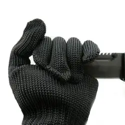 EFINNY Для мужчин черный Проволока из нержавеющей стали безопасности работает анти-Slash стойкость к порезам перчатки