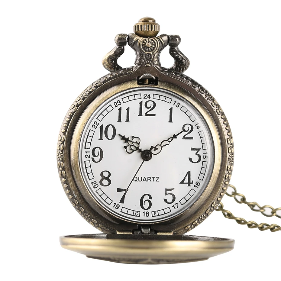 Antique Gifts Vintage Cow Cattle Farmer Pendant Cool Quartz Pocket Watch Men Women Round Necklace Chain Fob Clock Jewelry Watch 2018 (2)