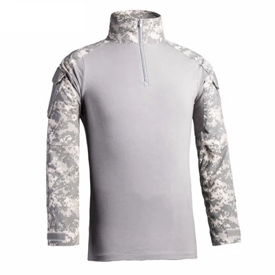 Армейская Мужская рубашка в Военном Стиле, страйкбольная рубашка BDU, Боевая тактическая рубашка с длинным рукавом, Мультикам - Цвет: 9