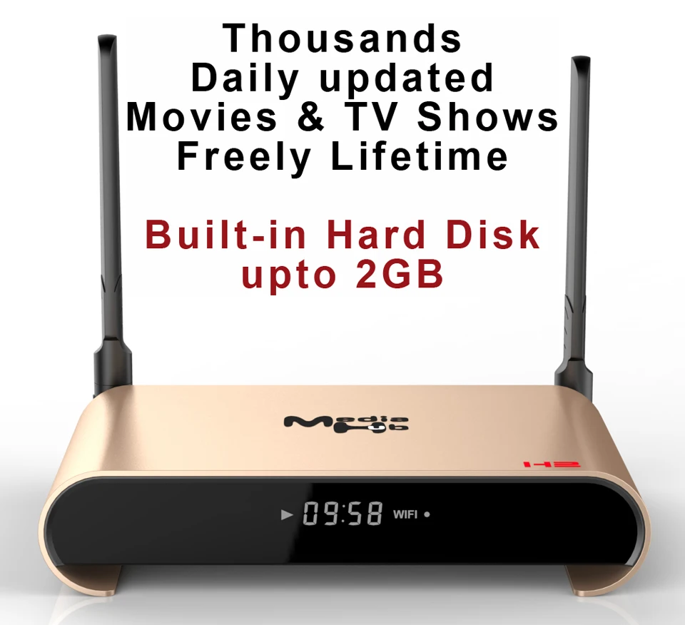 

H2 Rockchip RK3229 Quad Core 4K 2GB/16GB Smart Android 7.1 TV Streaming Box 1GB/8GB Thousands Daily Updated Movies & TV Shows