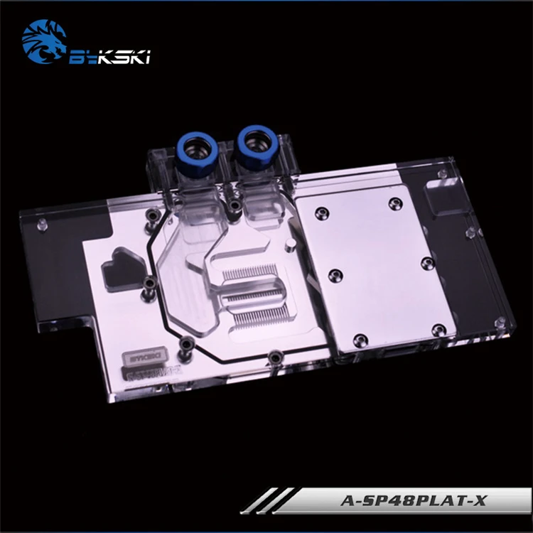 Bykski A-SP48PLAT-X, полное покрытие видеокарты блок водяного охлаждения RGB/RBW для Sapphire NITRO RX480/Dataland RX480