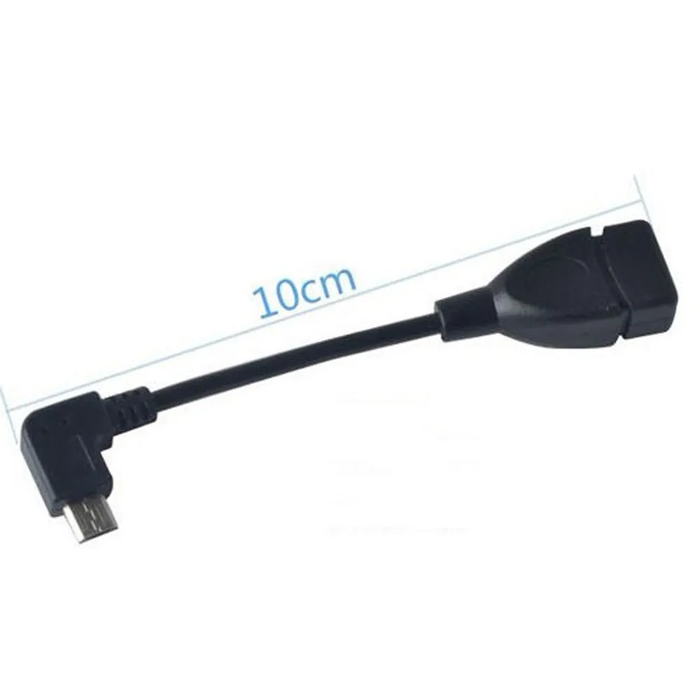 

New USB 2.0 OTG Female to 90 Degree Angled Micro USB Male Cable Cord Adapter Extension Cable Connector R0418