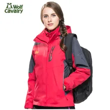 Cavalrywolf зима Куртки Для женщин 2 шт. softshell Водонепроницаемый ветрозащитное пальто Открытый Отдых Пеший Туризм Для женщин ветровка
