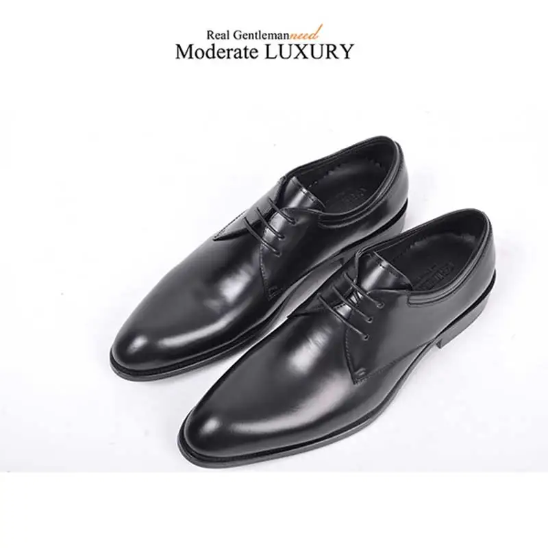 GRIMENTIN/трендовые мужские свадебные туфли из натуральной кожи на шнуровке; Черные Мужские модельные туфли для банкета - Цвет: Black