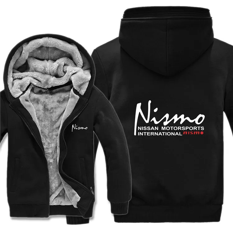 Зимние толстовки с капюшоном Nissan Nismo, Мужское пальто на молнии, флисовая утепленная толстовка Nissan Nismo, мужской пуловер - Цвет: as picture
