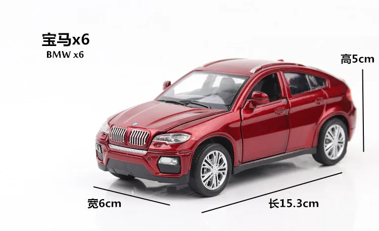 1:32 X6 SUV Coupe, игрушечный автомобиль, модель из сплава, детские игрушки, подлинный коллекционный подарок, внедорожный автомобиль для детей