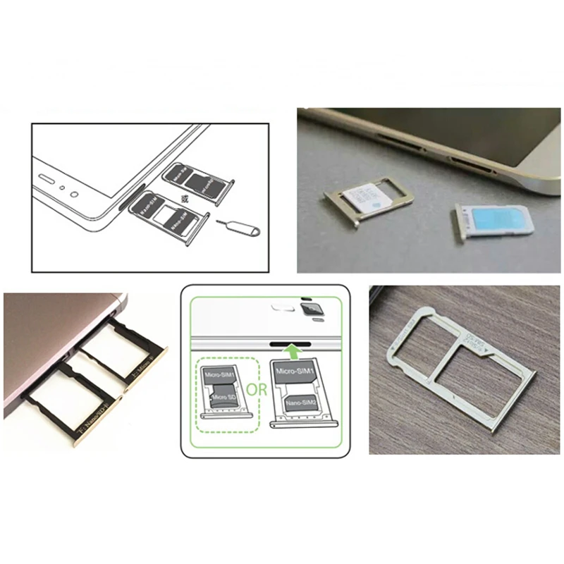 Nano Micro Mini SIM Slot Adapter for Meizu Huawei Xiaomi Redmi Hybrid Double Dual SIM Card + Micro SD TF Card Adapter Extender