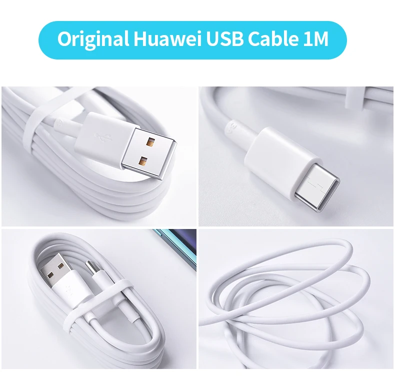 Оригинальное зарядное устройство для мобильного телефона huawei, 22,5 Вт, USB, быстрая зарядка, 3,0 в, 4,5 в, 5А, кабель type-C, портативное, быстрое, супер зарядное устройство, аксессуары