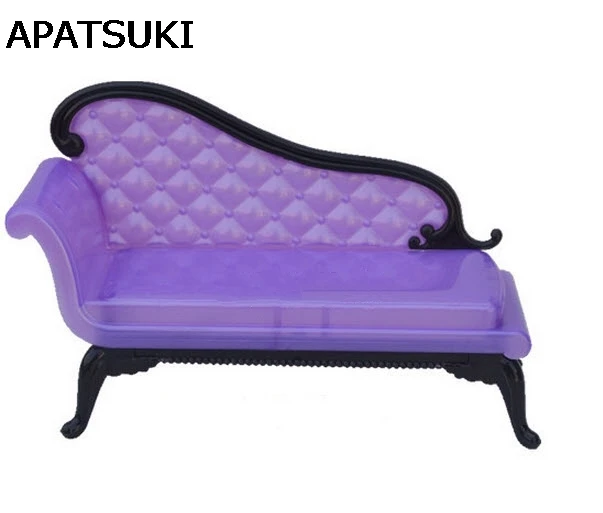 Doll Accessories Mini Dollhouse Furniture Flower Sofa Couch For Barbie House font b Toys b font