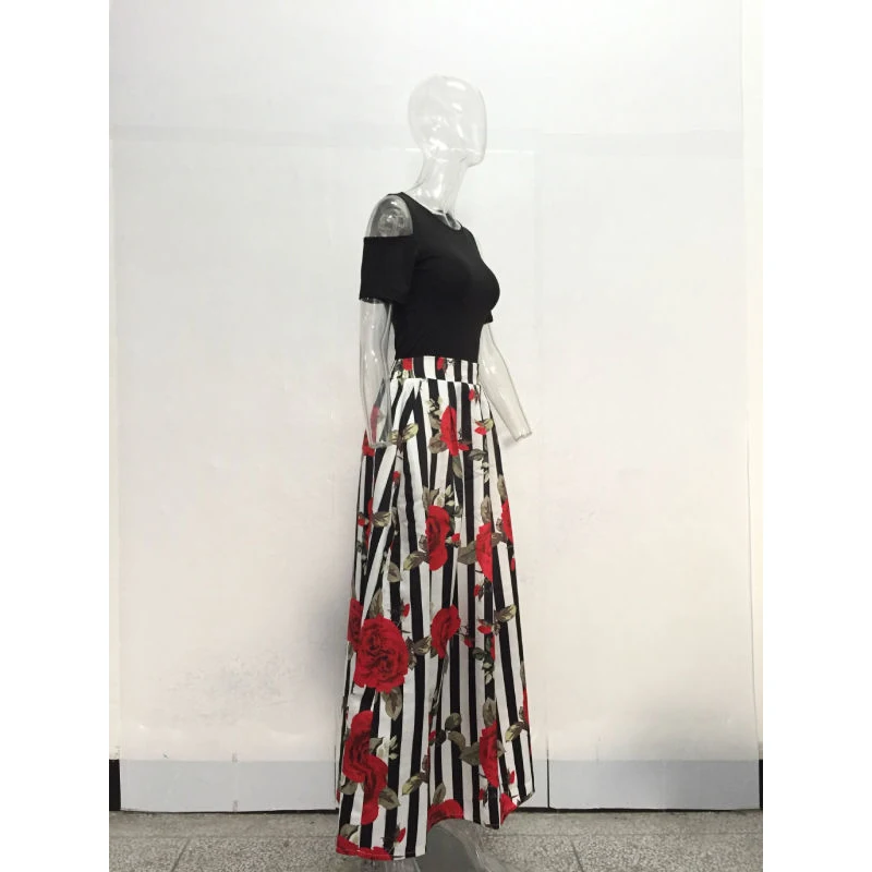 Plus-Size-Summer-New-Two-Pieces-O-neck-Casual-Women-Maxi-Dresses-Short-Sleeve-Top-Long (2)