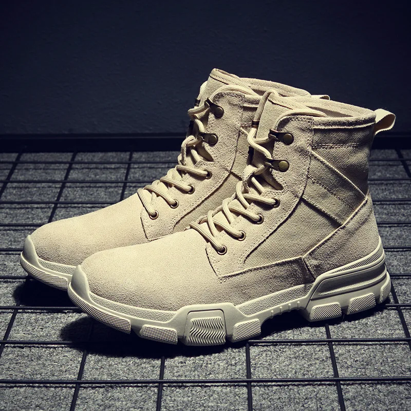 

. men winter high shoes men's shoes leather desert men's boots casual shoes trend sneakers men