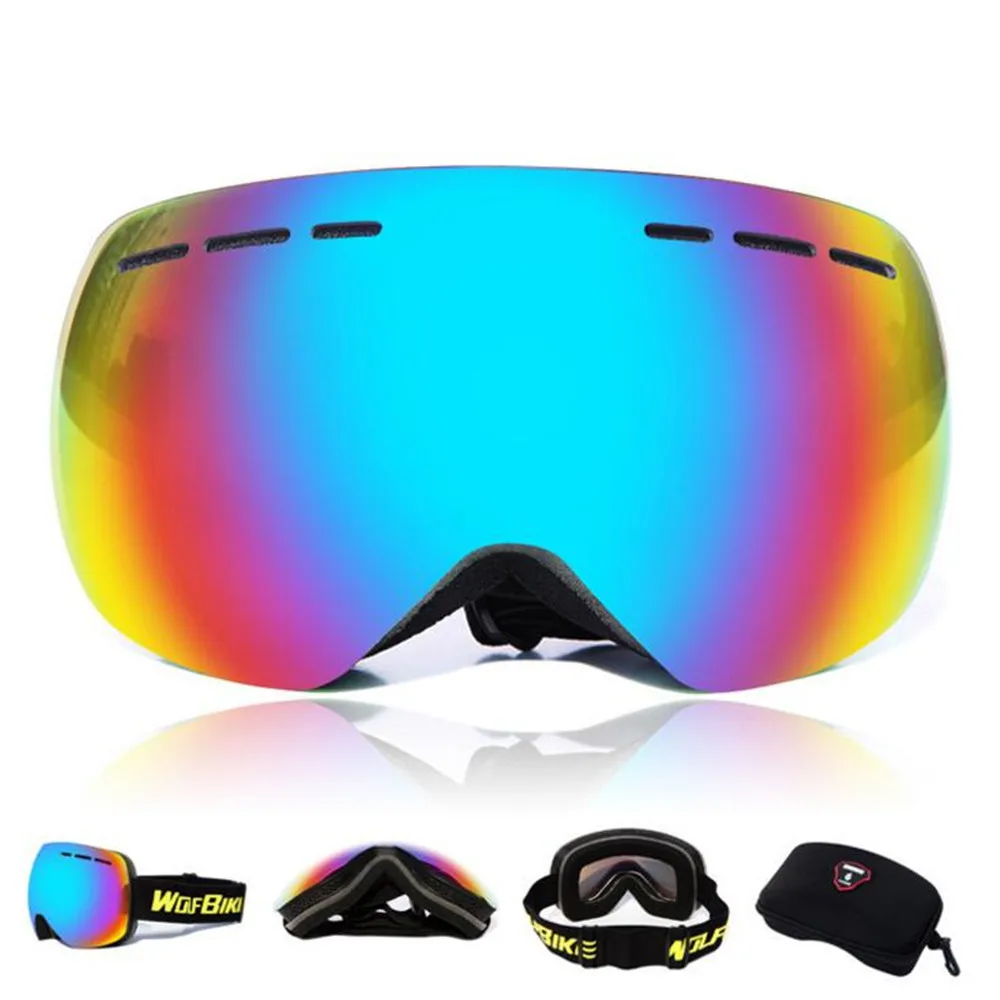 Cristal de snowboard nieve gafas de esquí gafas de esqui motocicleta gafas lunette de ski hombre hombres mujeres ciclismo esquí googles