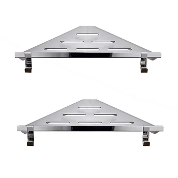 

Deluxe Shower Caddy Wall Mounted Bathroom Shelf Trigle Holder Shampoo Shower Gel 304 Stainless Steel Rack banheiro etagere