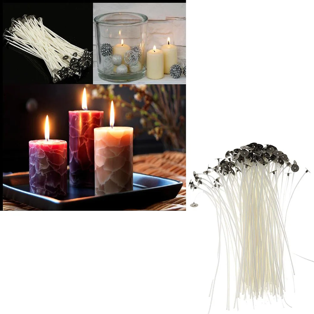 Waxed Candle Wicks 10 cm L 50pcs Waxed Candle Wicks 10 cm L 50pcs