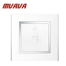 MVAVA Universal Computer Wall Socket Network Ethernet LAN RJ45 Outlet Luxury PC Panel PC Home Office Wall Plug Free Shipping