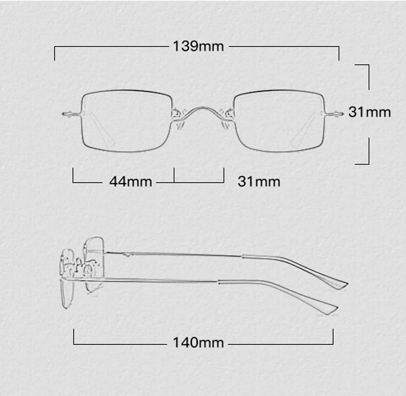 Rectangular Sunglasses Men detail (5)
