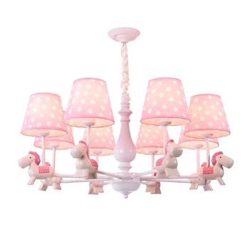 

Nordic warm romantic cartoon children's chandelier modern living room bedroom dining room lighting personality homeroom lighting