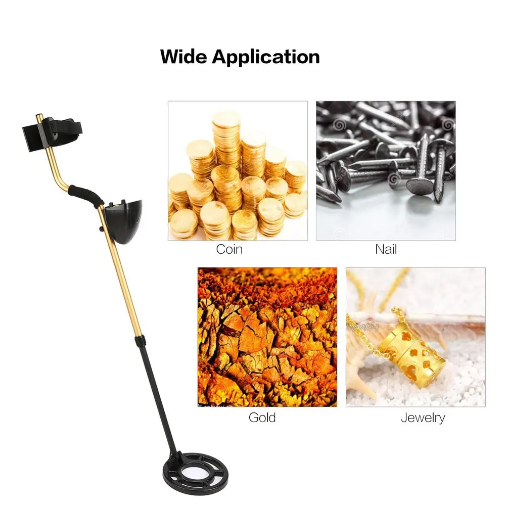 

MD3009II Professional Underground Metal Detector Handheld Treasure Hunter Gold Digger Finder Waterproof Sensitive Adjustable