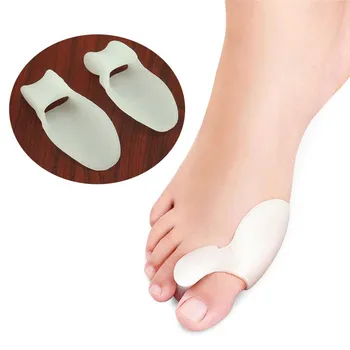 

Povihome 4Pcs/2Pairs Gel Bunion Protectors Toe Separators Straighters Hallux Valgus Corrector Orthosis Adjuster Feet Care C528