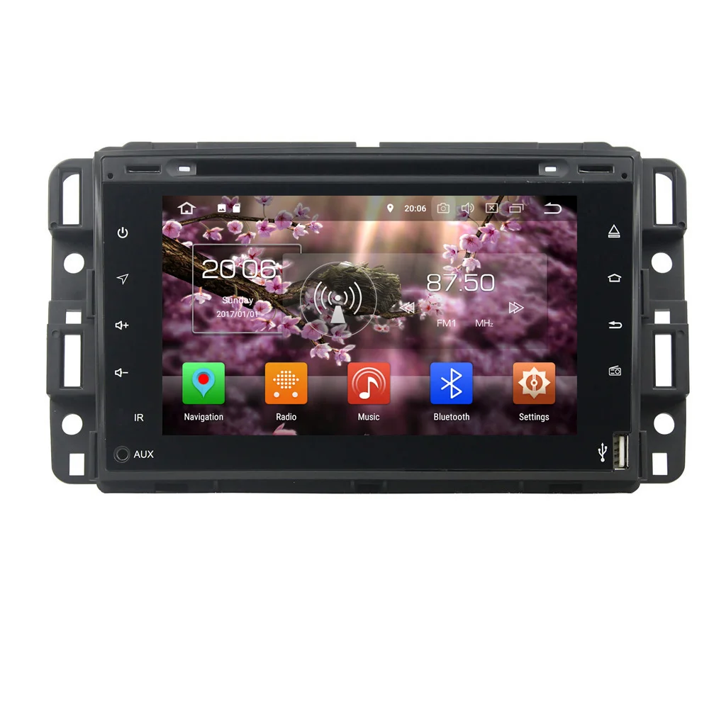 

4GB RAM ROM 32G Octa Core HD 1024x600 Auto PC Wifi BT Android 8.0Car DVD Player GPS Navigation For GMC Yukon Tahoe 2007--2012