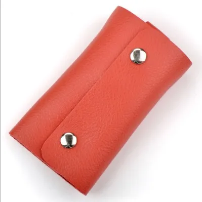 Factory Wholesale Key Bag Leather  Oem Custom Car Key Package Slim Wallet Men